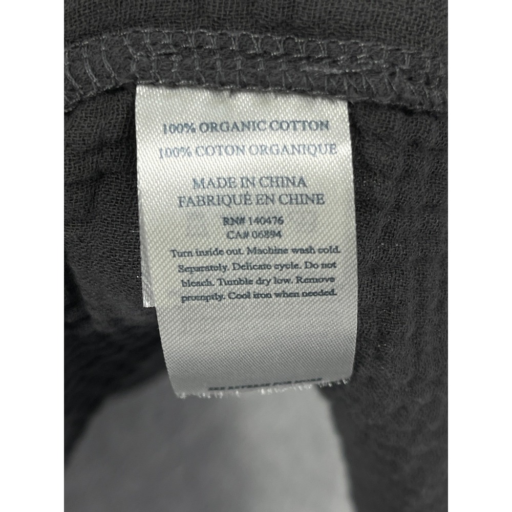 Faherty Dress Women Large Gray Dream Organic Cotton Costa Midi Sleeveless Belted - Picture 6 of 11